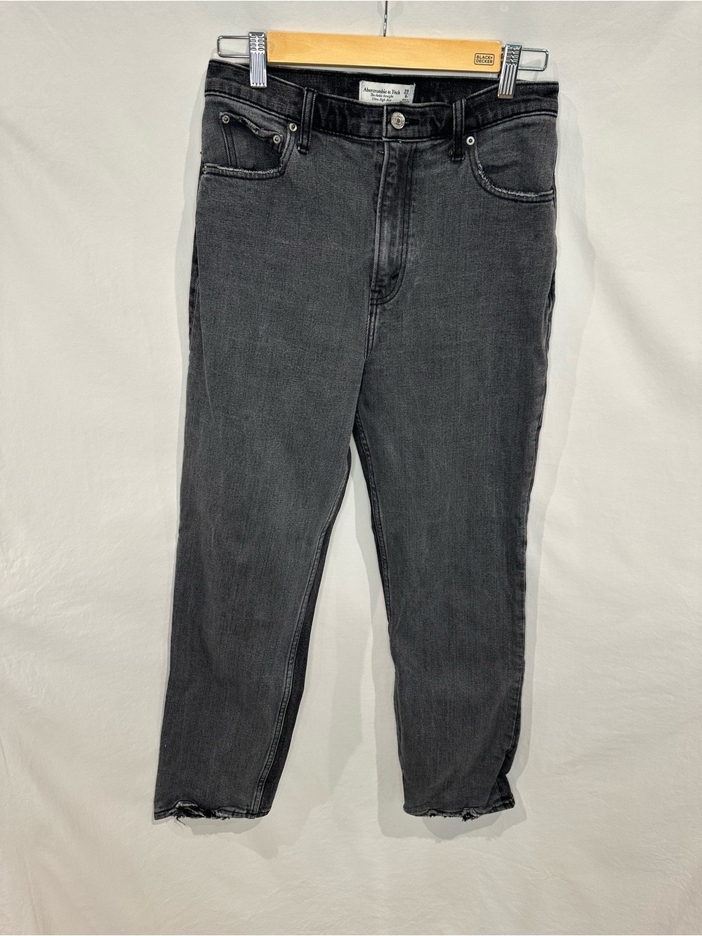 Abercrombie & Fitch Women's Two Color Black Wide-Leg Jeans